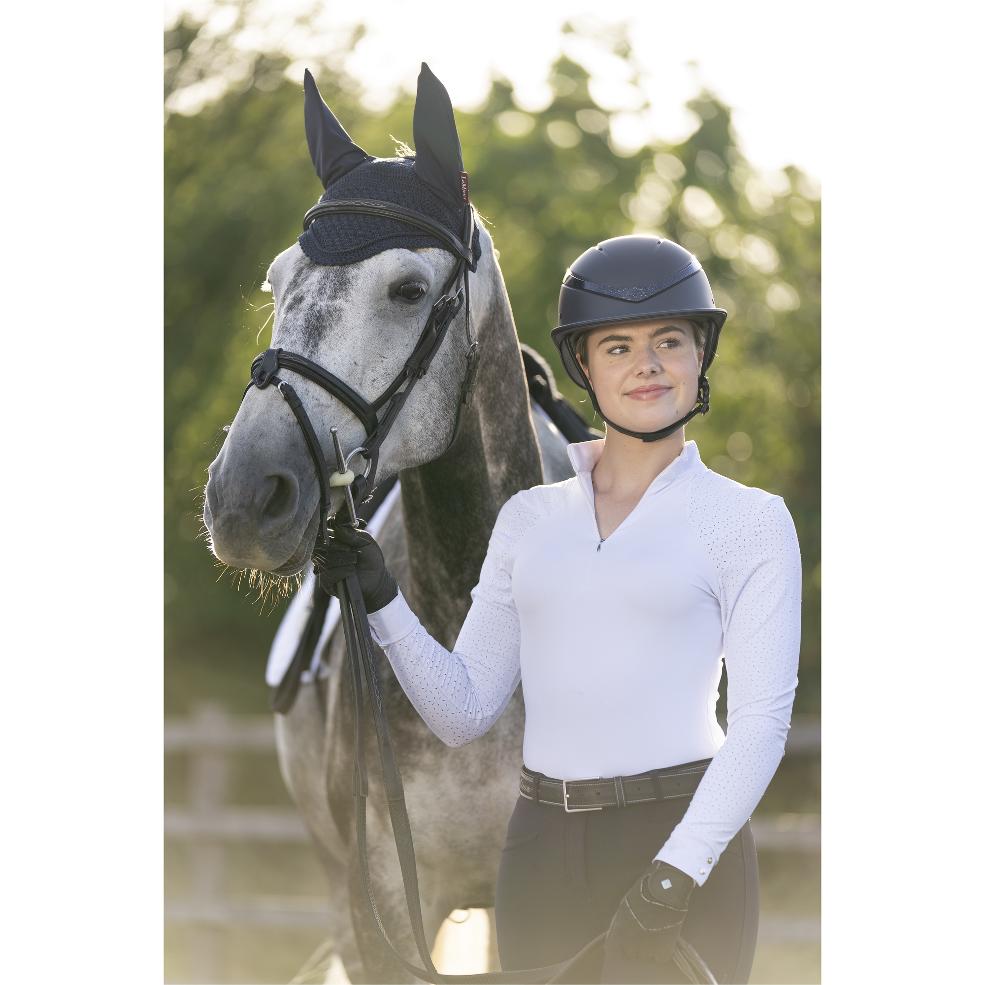 Charles Owen This Esme x Luna Riding Helmet & Headband - Black